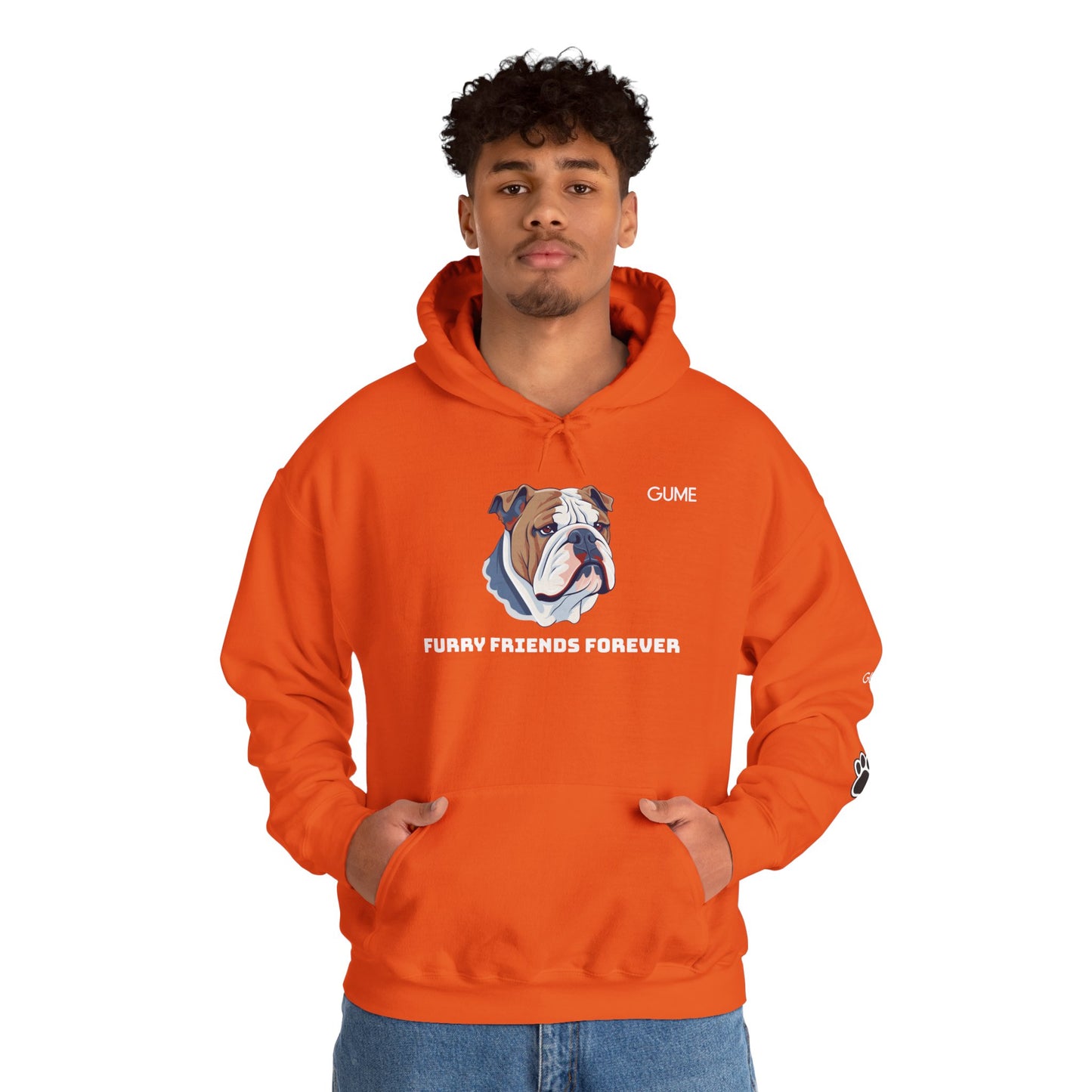 Furry Friends Forever™ Hoodie – For the Bulldog Devotees 🧡