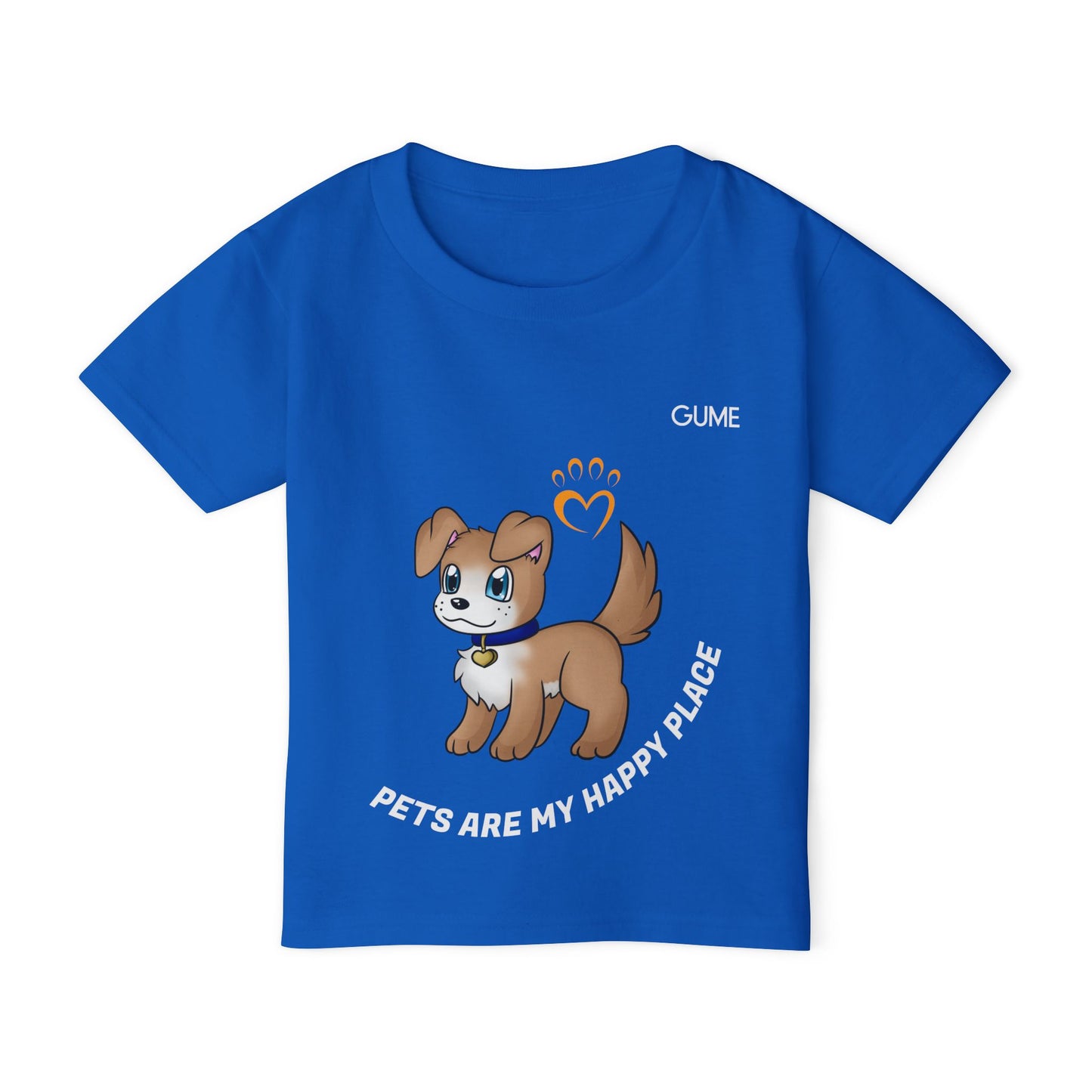 Cute Pet-Themed Toddler T-Shirt - "Pets Are My Happy Place"