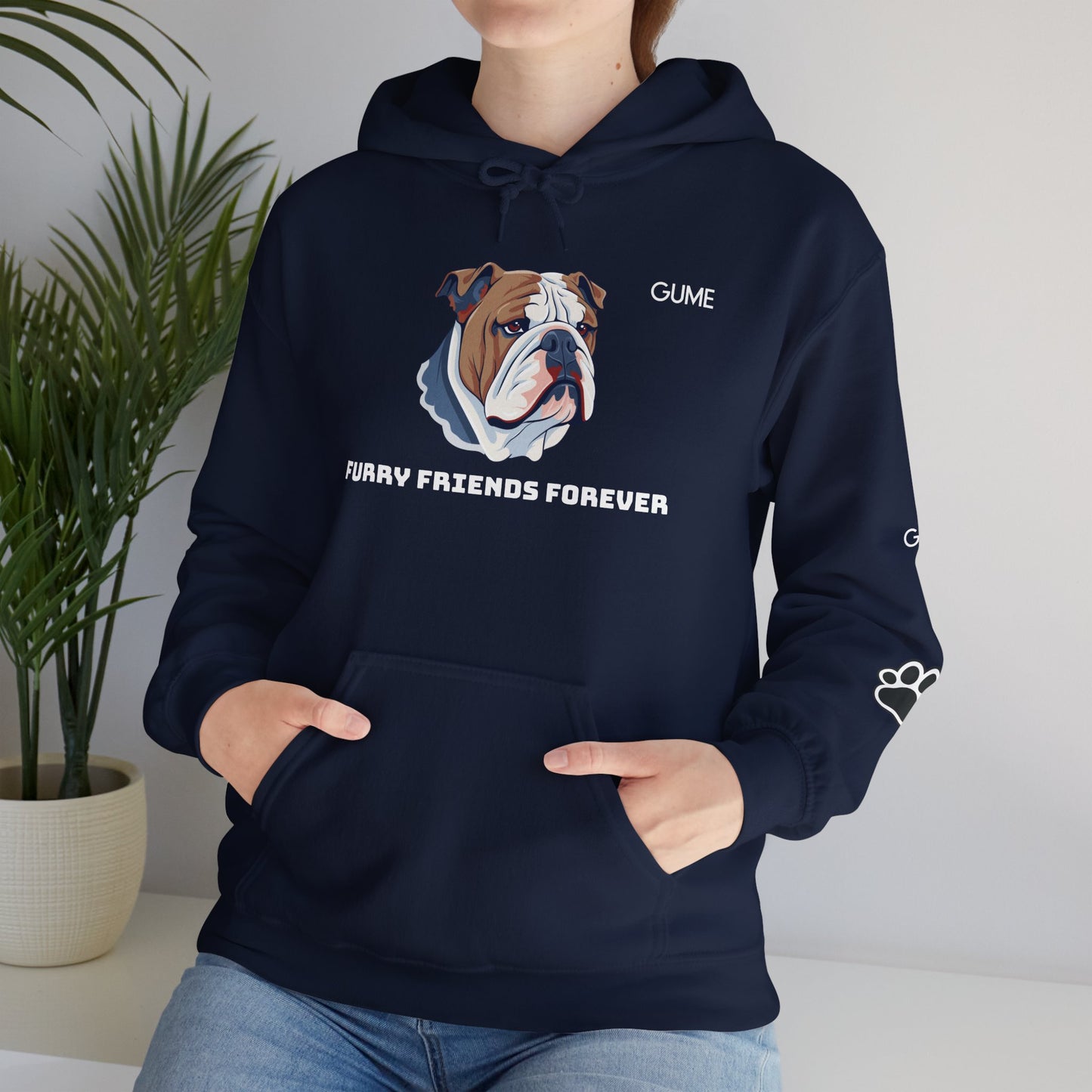 Furry Friends Forever™ Hoodie – For the Bulldog Devotees 🧡