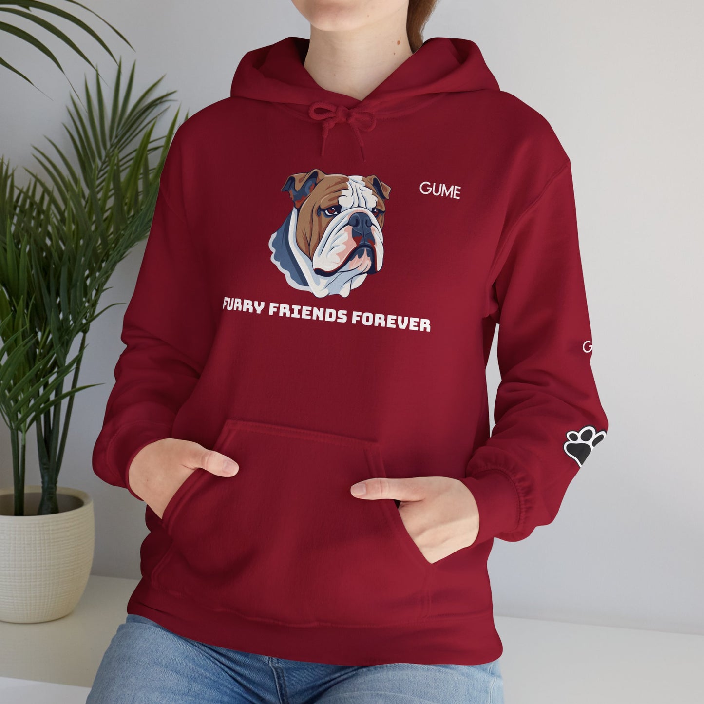 Furry Friends Forever™ Hoodie – For the Bulldog Devotees 🧡