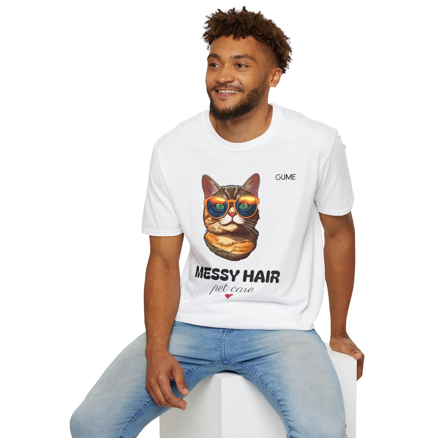 Messy Hair, Pet Care™ Tee – For the Purr-fectly Unbothered