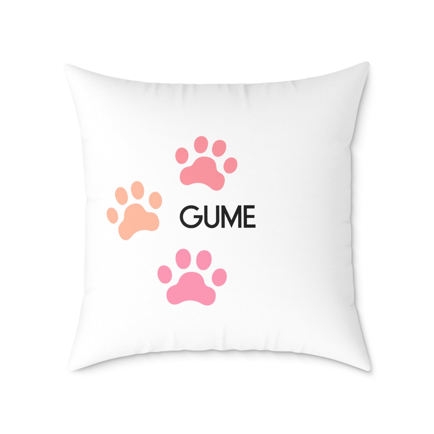 Cute Pet-Themed Square Poly Canvas Pillow - Ideal for Dog Lovers