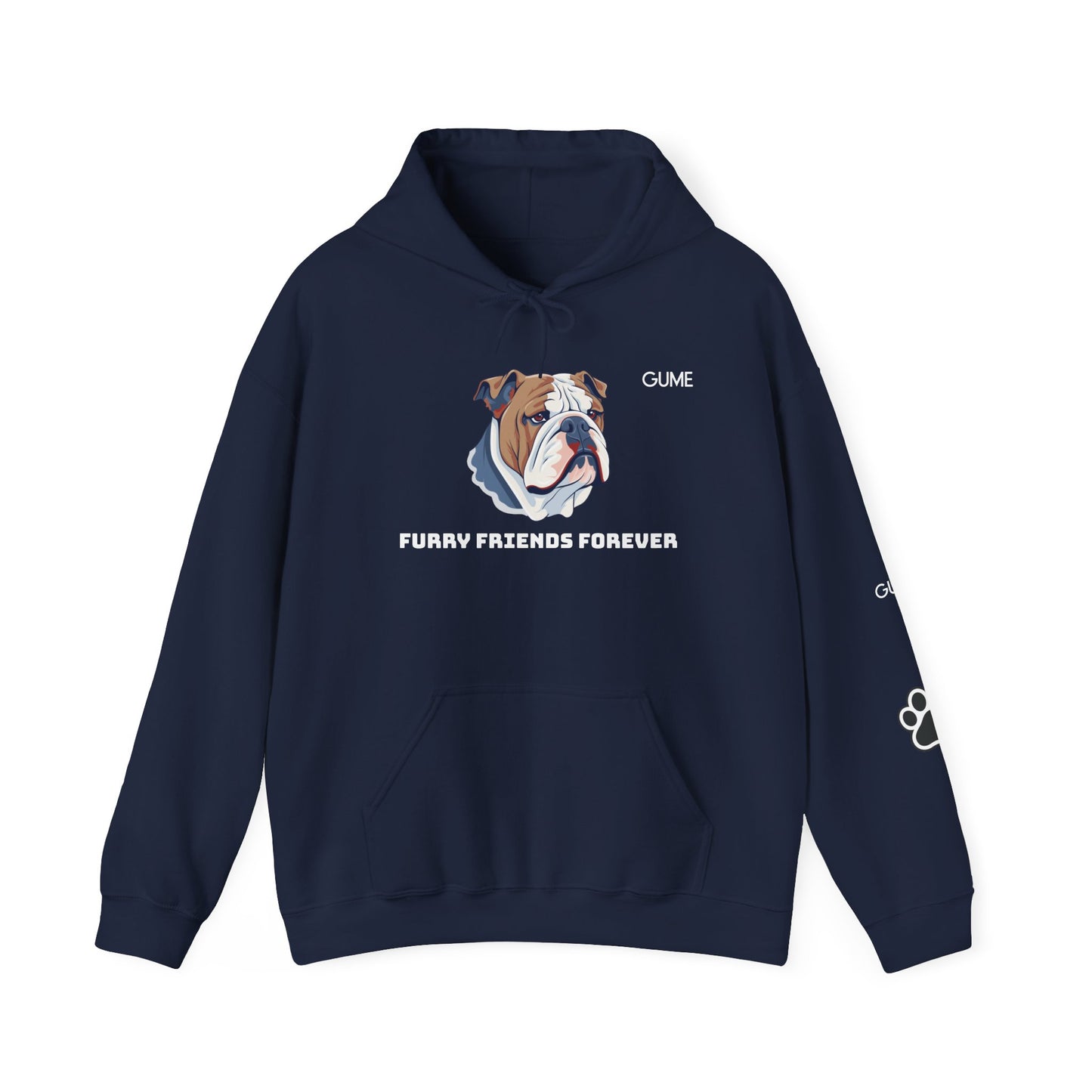 Furry Friends Forever™ Hoodie – For the Bulldog Devotees 🧡