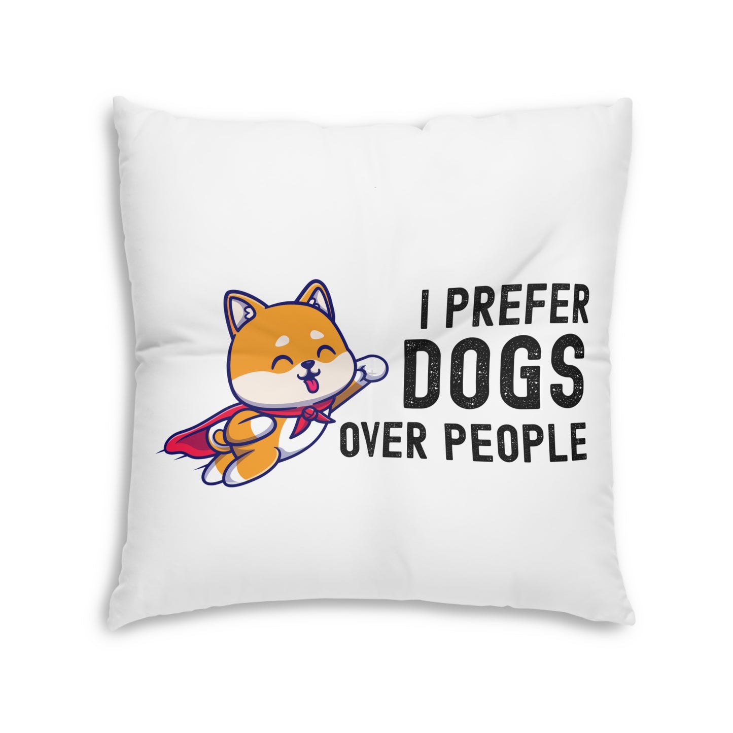 Dog Lover's Tufted Floor Pillow - Cute Pet Decor, Animal Gift, Couch Cushion, Home Accents, Bedside Pillow