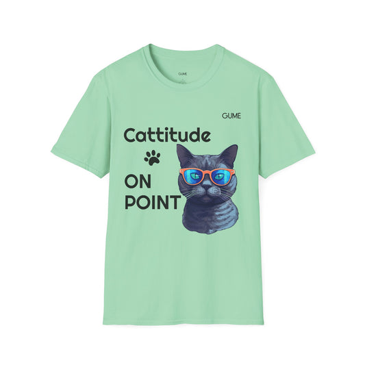 Cattitude On Point™ Tee – For the Feline Fashion Icon