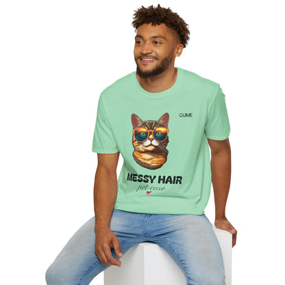 Messy Hair, Pet Care™ Tee – For the Purr-fectly Unbothered