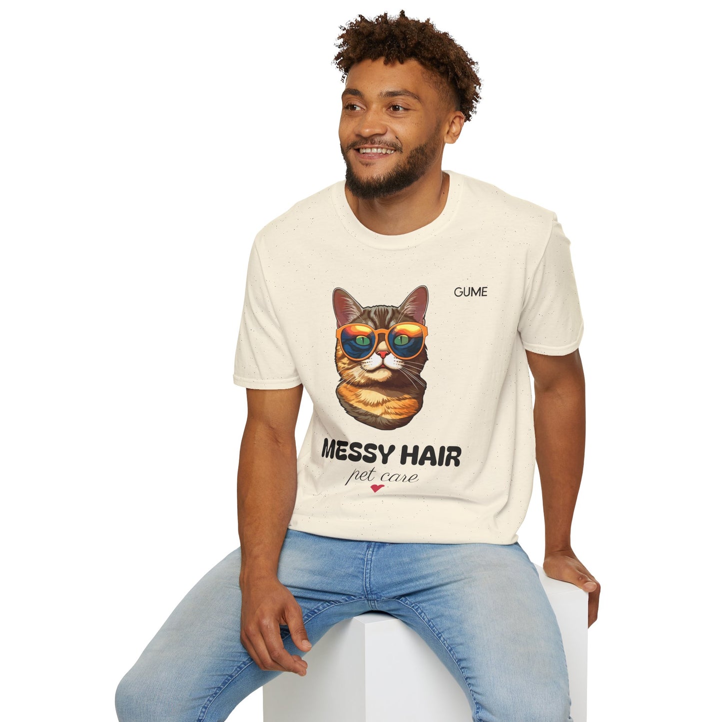 Messy Hair, Pet Care™ Tee – For the Purr-fectly Unbothered