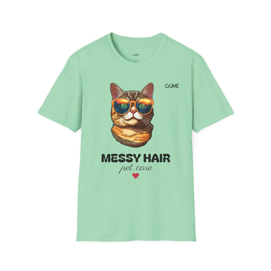 Messy Hair, Pet Care™ Tee – For the Purr-fectly Unbothered