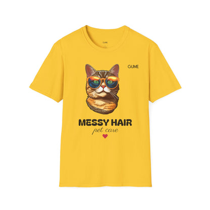 Messy Hair, Pet Care™ Tee – For the Purr-fectly Unbothered