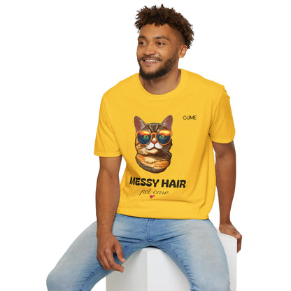 Messy Hair, Pet Care™ Tee – For the Purr-fectly Unbothered