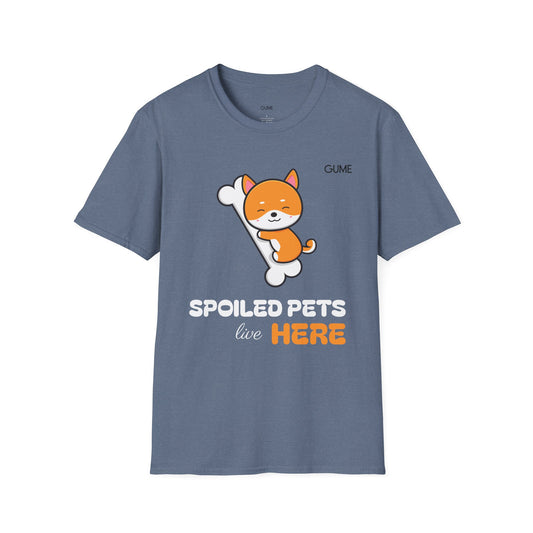 🦴 Spoiled Pets Live Here™ Tee – Because They Rule the House